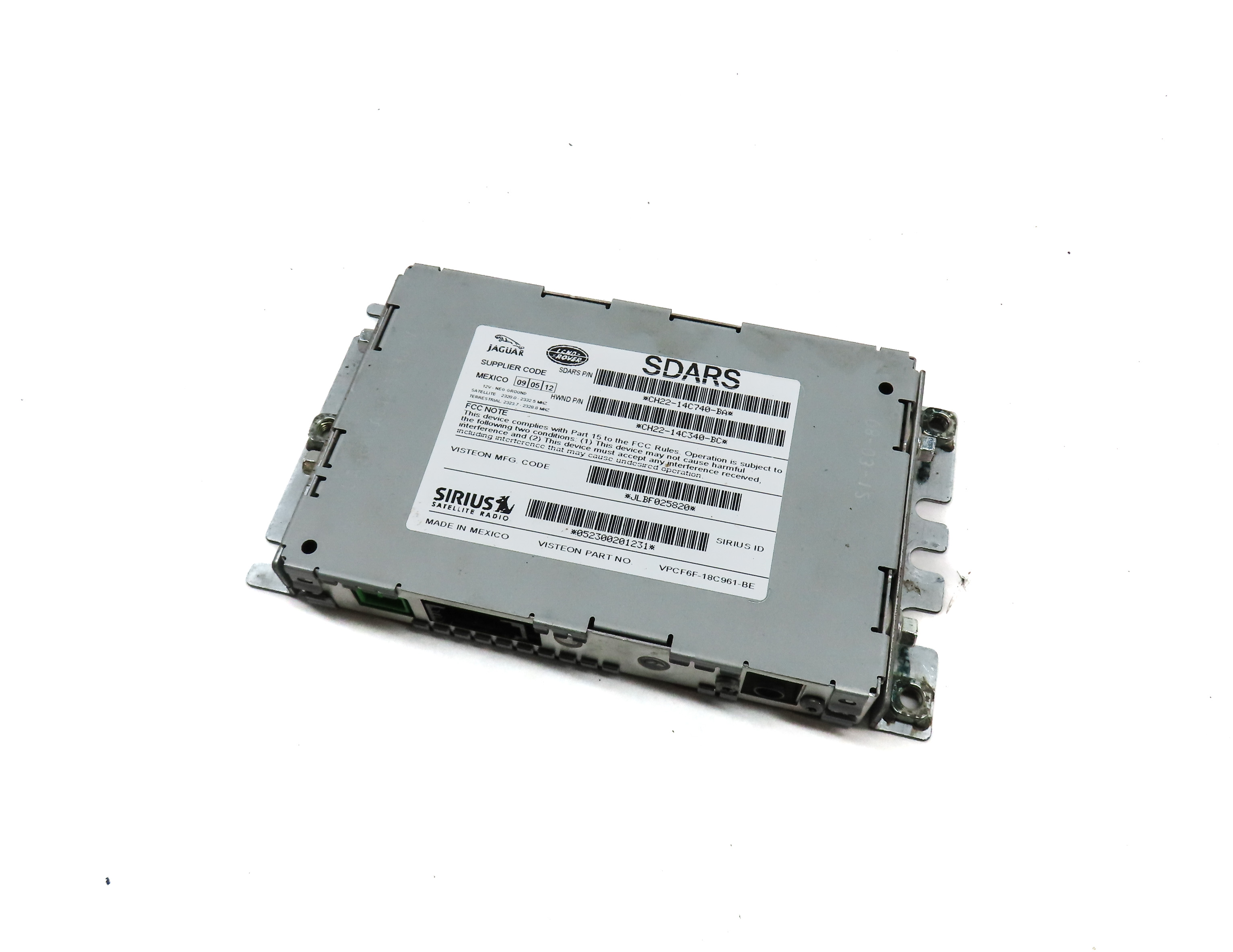 2012-2013 LR4 RANGE ROVER SPORT EVOQUE (L320 L538) SIRIUS SATELLITE RADIO MODULE — exact item pictured